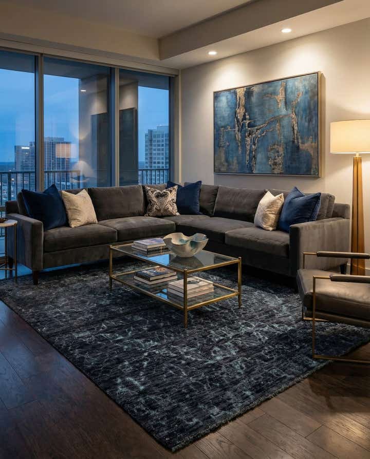 5' 10 x 8' 5 Hand Knotted Darya Wool Rug