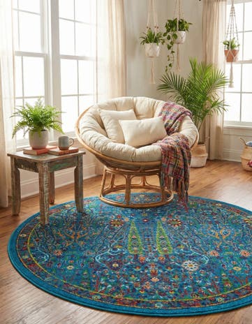 5' 3 x 5' 3 Calypso Round Rug
