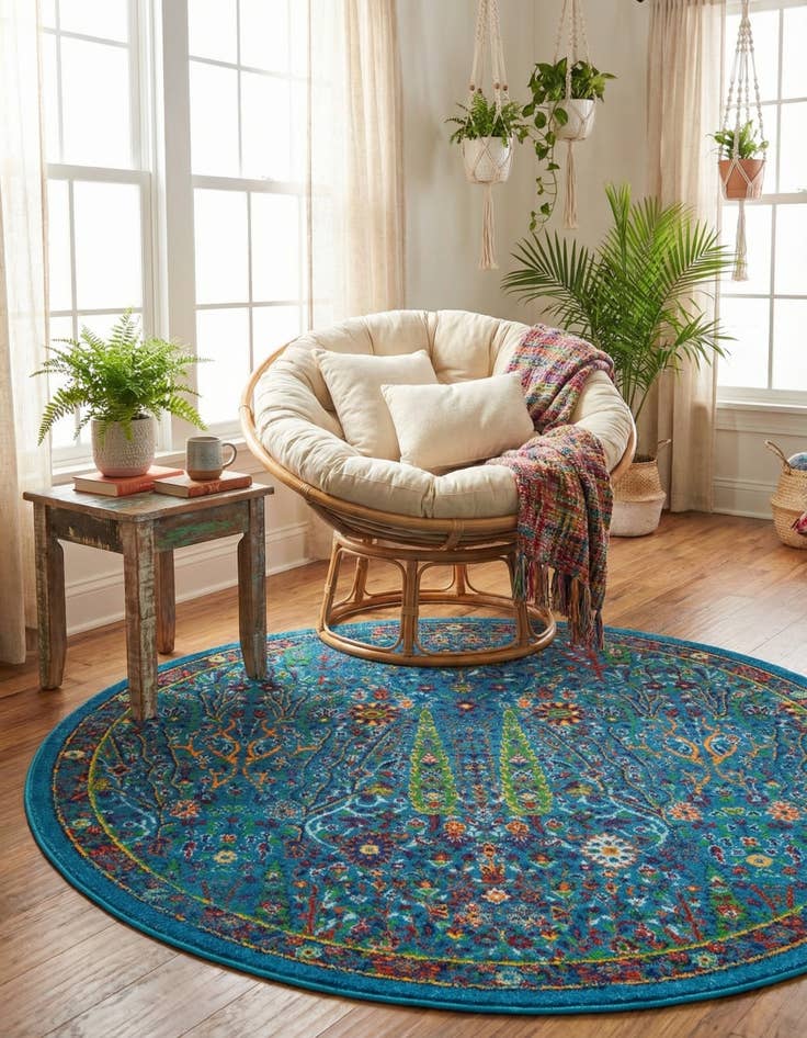 Detail image of 5' 3 x 5' 3 Calypso Round Rug