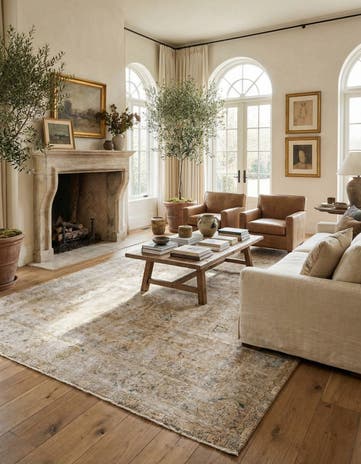 9' 4 x 12' 5 Hand Knotted Ultra Vintage Persian Wool Rug