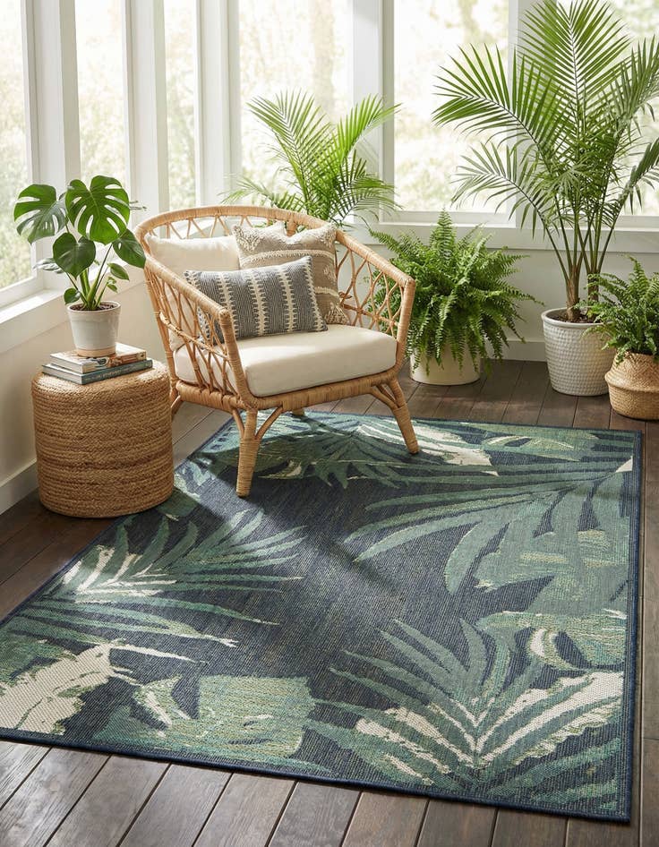 Detail image of  6' x 9'  Washable Baja Indoor / Outdoor Rug