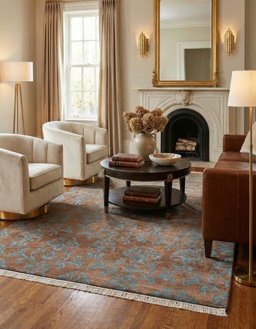 5' 7 x 7' 10 Hand Knotted Darya Wool Rug