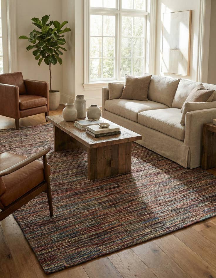 Detail image of 6' 5 x 9' 10  Hand Knotted Darya Wool Rug