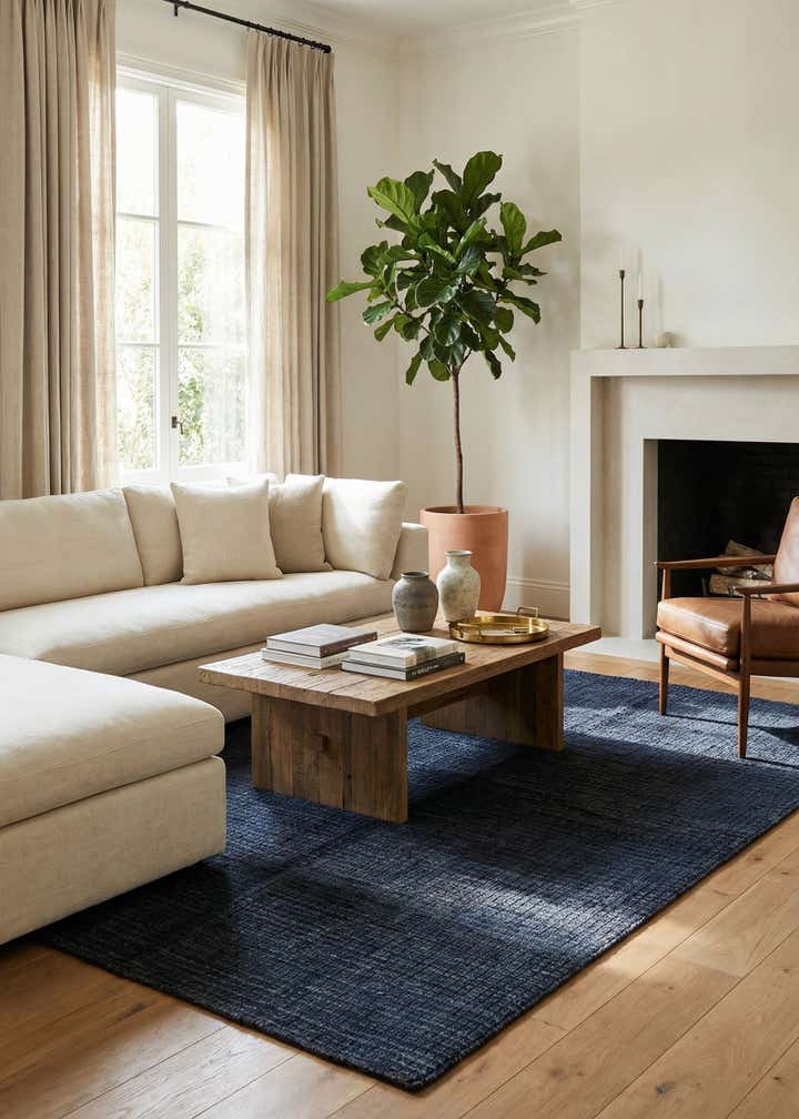 5' 5 x 8' Hand Knotted Darya Wool Rug