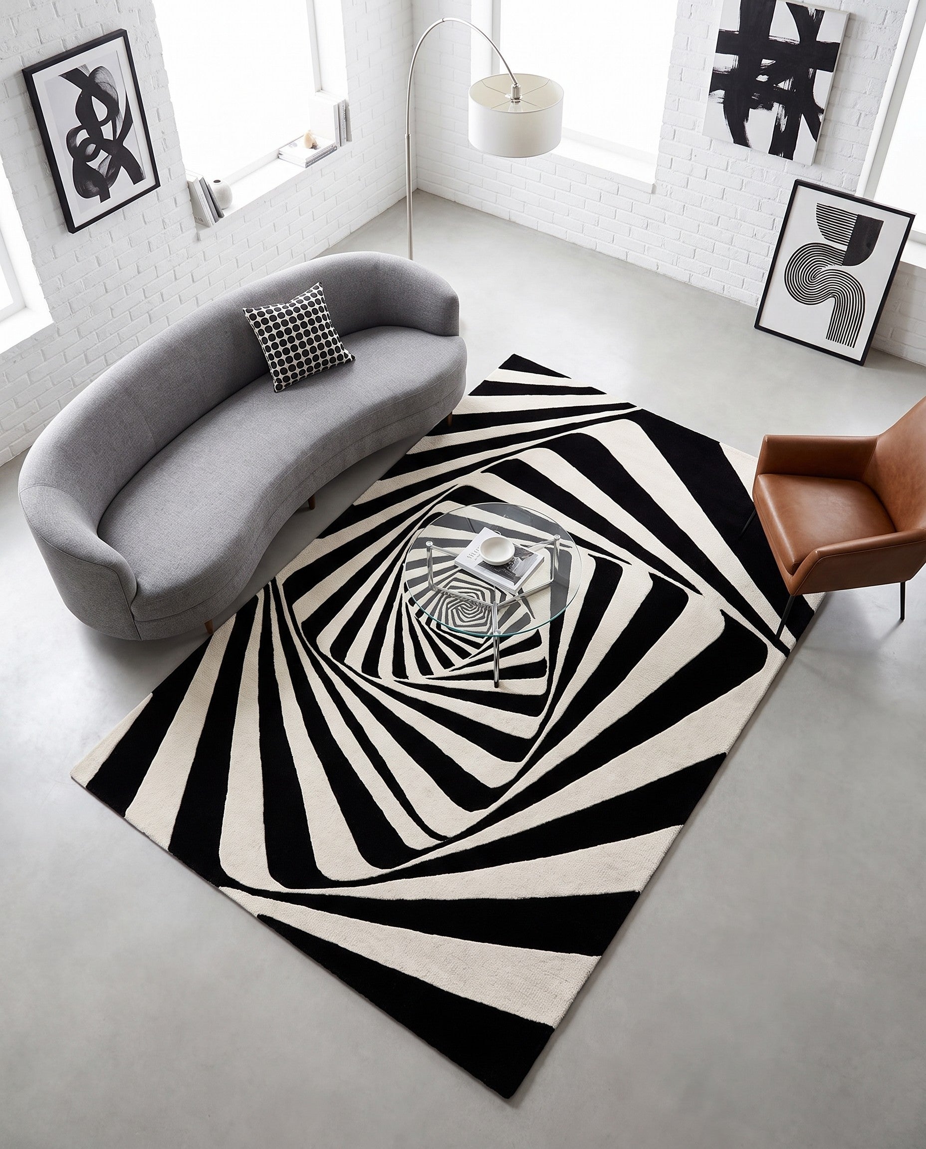 5' 1 x 8' Vortex Wool Rug