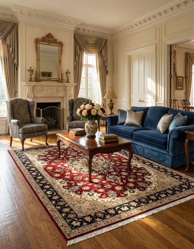 Detail image of 5' 1 x 6' 9 Tabriz Rug