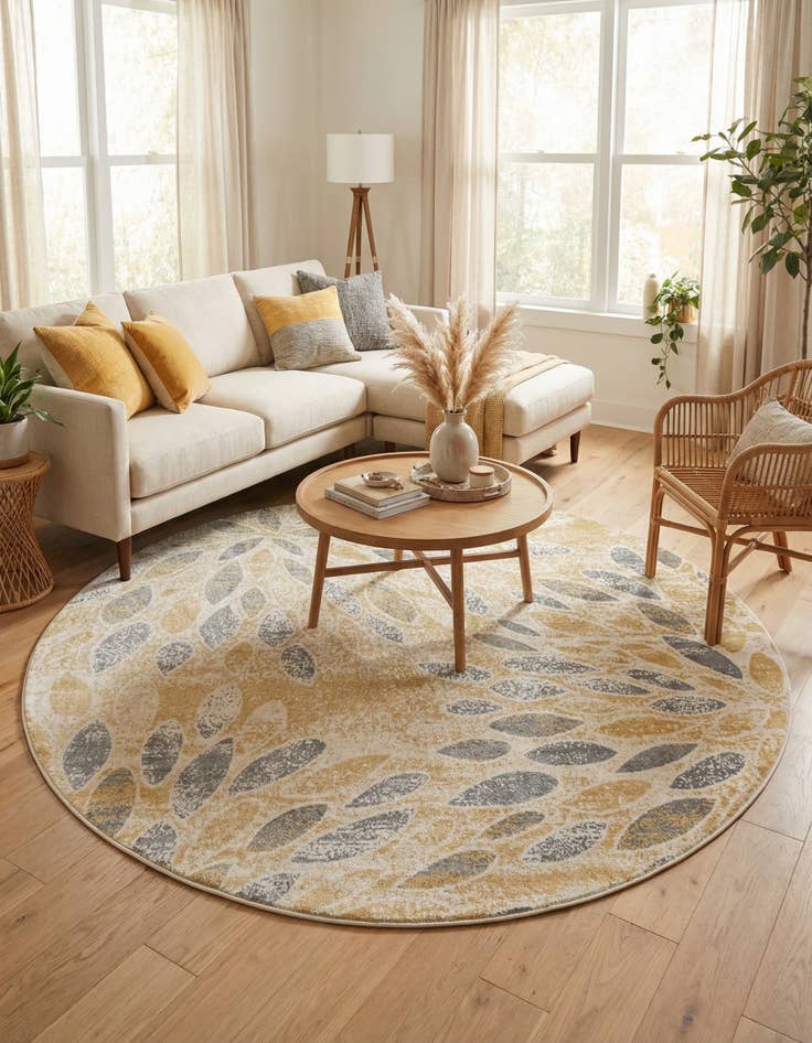 Detail image of 10' 2 x 10' 2 Charleston Round Rug