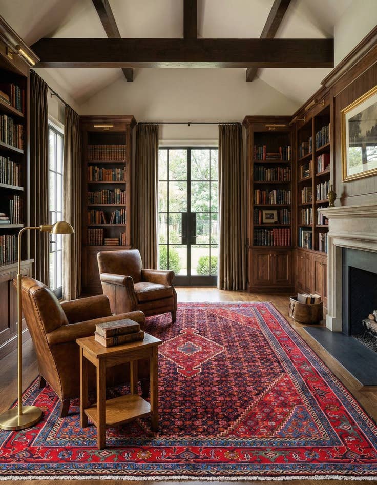 Detail image of  6' 3 x 9' 2 Viss Wool Rug