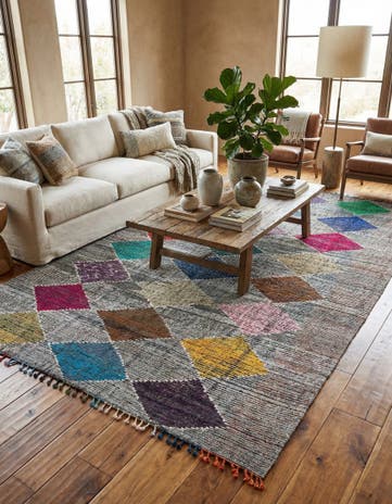 10' 3 x 13' 4 Hand Knotted Moroccan Wool Rug
