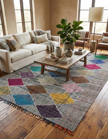 10' 3 x 13' 4 Hand Knotted Moroccan Wool Rug