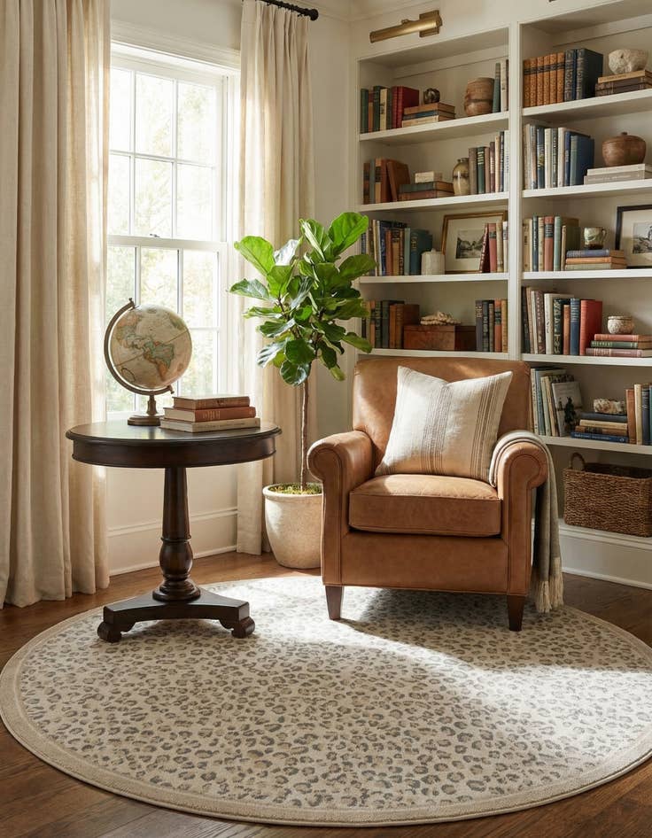 Detail image of 7' 10 x 7' 10 Safari Round Rug