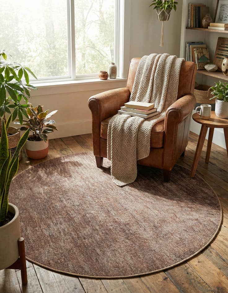 Detail image of  5' x 5' Asha Round Rug