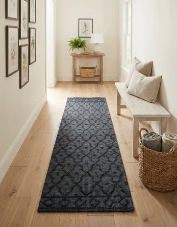 2' x 8' Hand Woven Larsa Jute Runner Rug