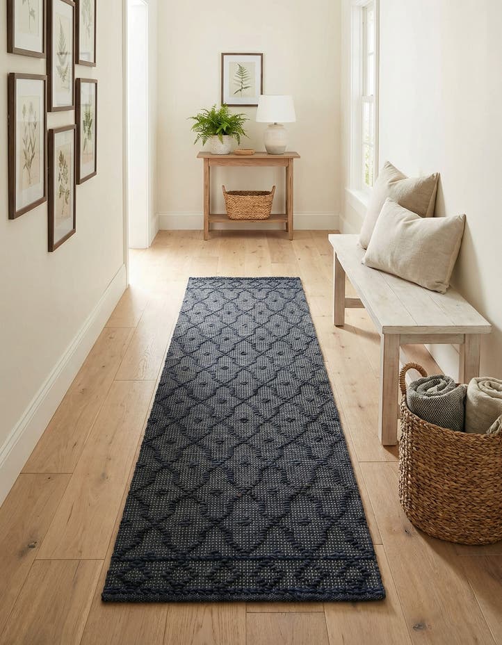 2' x 8' Hand Woven Larsa Jute Runner Rug