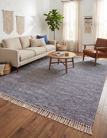 9' x 12' Hand Woven Braided Jute Rug