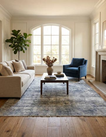 5' x 6' 5 Hand Knotted Ultra Vintage Persian Wool Rug