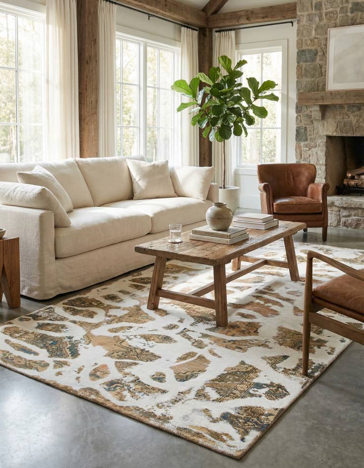 Detail image of 5' 5 x 11'  Hand Knotted Ultra Vintage Persian Wool Runner Rug