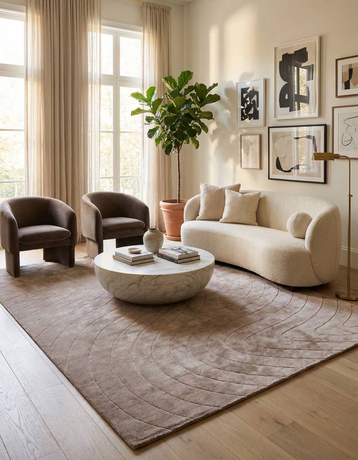 Detail image of 9' 10 x 13' 1  Hand Knotted Darya Wool Rug