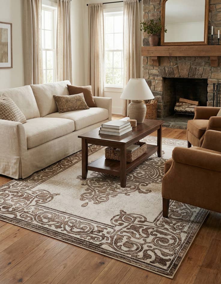 Detail image of 6' x 9' Hermitage Rug