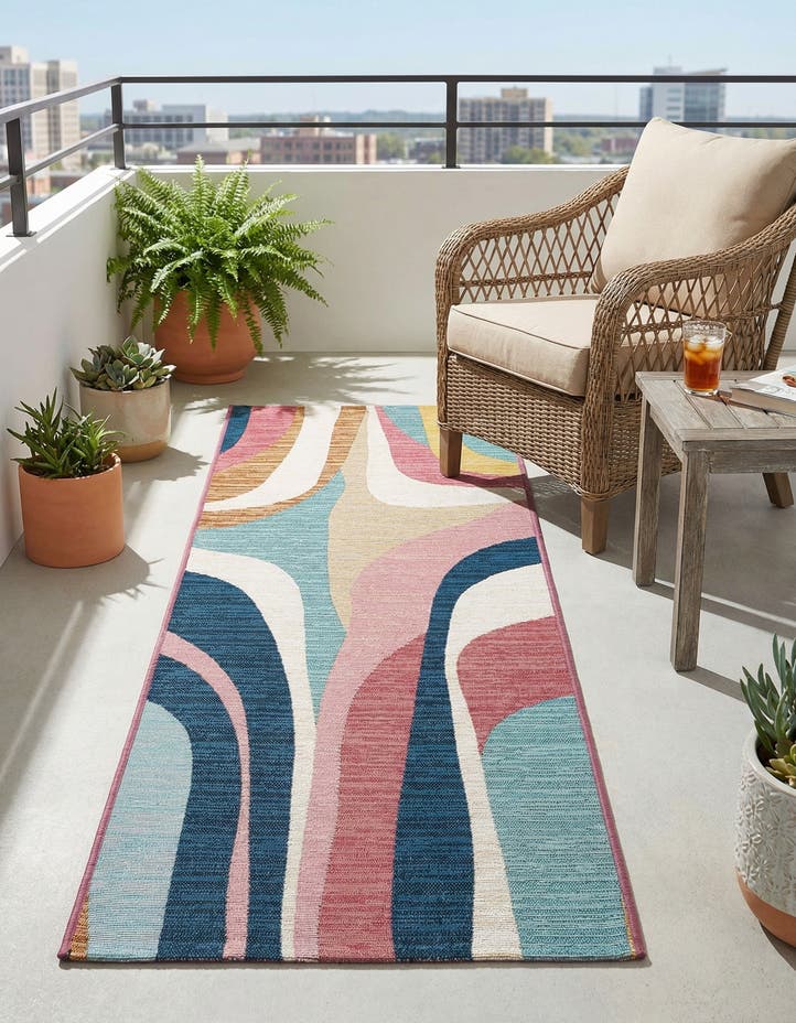 2' x 6' Easy-Clean Modern Indoor / Outdoor...