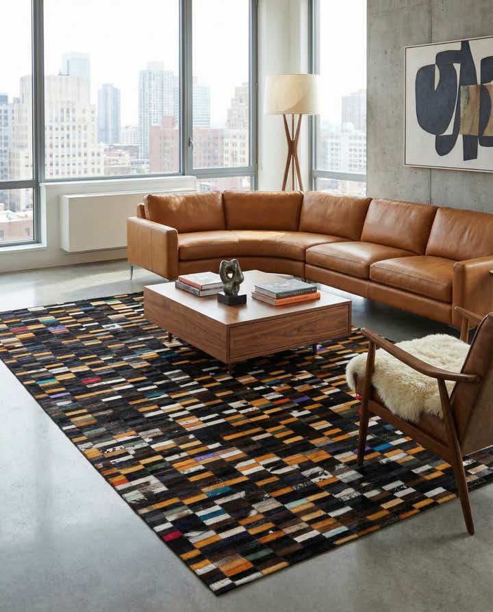 5' 1 x 7' 11 Cowhide - Patchwork Rug