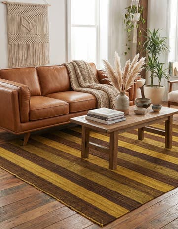 5' 2 x 6' 10 Hand Woven Kilim Afghan Wool Rug