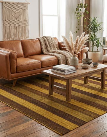 5' 2 x 6' 10 Hand Woven Kilim Afghan Wool Rug