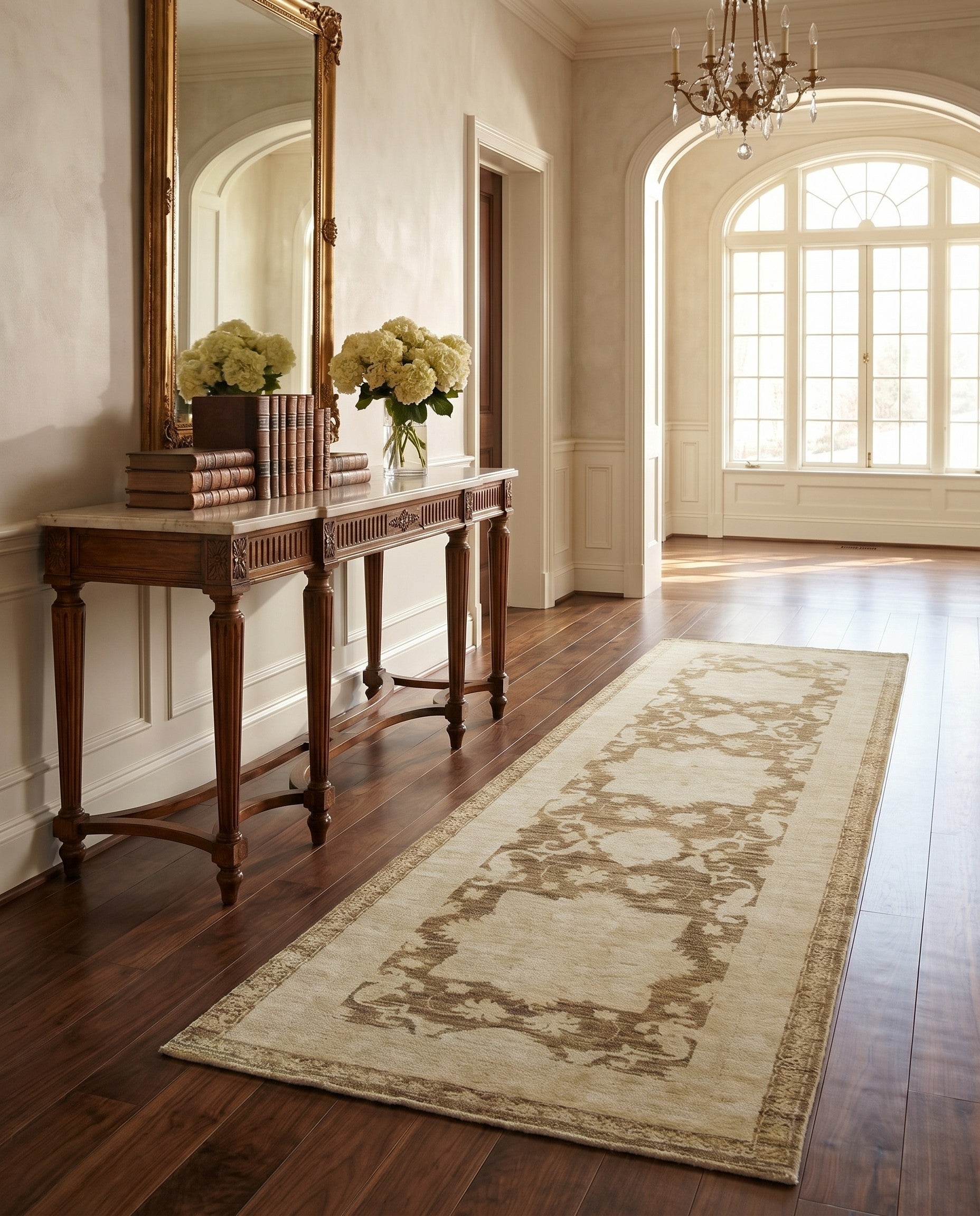 2' 7 x 8' 5 Hand Knotted Peshawar Ziegler Runner Rug