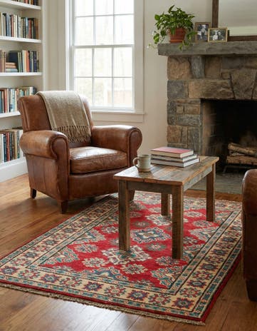 2' 8 x 4' Hand Knotted Kazak Rug