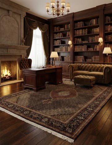 6' 9 x 9' 6 Hand Knotted Tabriz Persian Rug