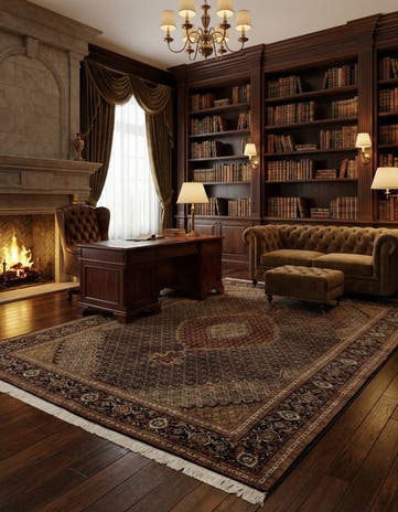 6' 9 x 9' 6 Hand Knotted Tabriz Persian Rug