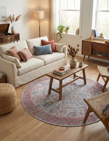 7' 10 x 7' 10 Washable Sisu Round Rug
