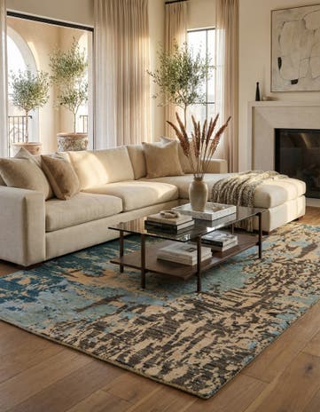 6' 1 x 9' 1 Hand Knotted Darya Rug