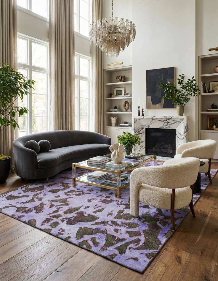 Detail image of 8' 9 x 11' 9  Hand Knotted Ultra Vintage Persian Wool Rug