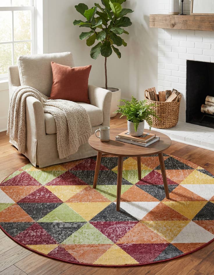 Detail image of  5' 3 x 5' 3 Valencia Round Rug