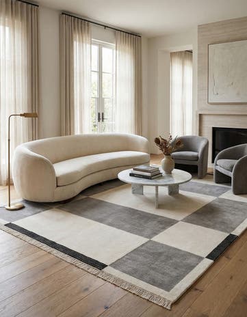 7' 10 x 9' 11 Hand Knotted Darya Wool Rug