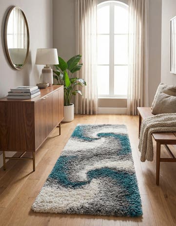 2' 7 x 10' Soft Touch Shag Runner Rug