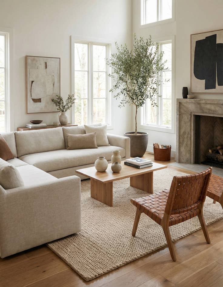 Detail image of 9' x 12'  Hand Woven Lana New Zealand Wool Rug