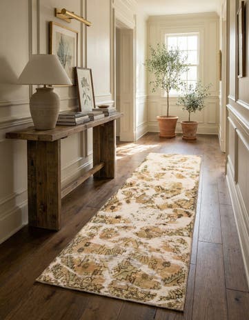 2' 8 x 8' 9 Hand Knotted Ultra Vintage Persian Wool Runner Rug