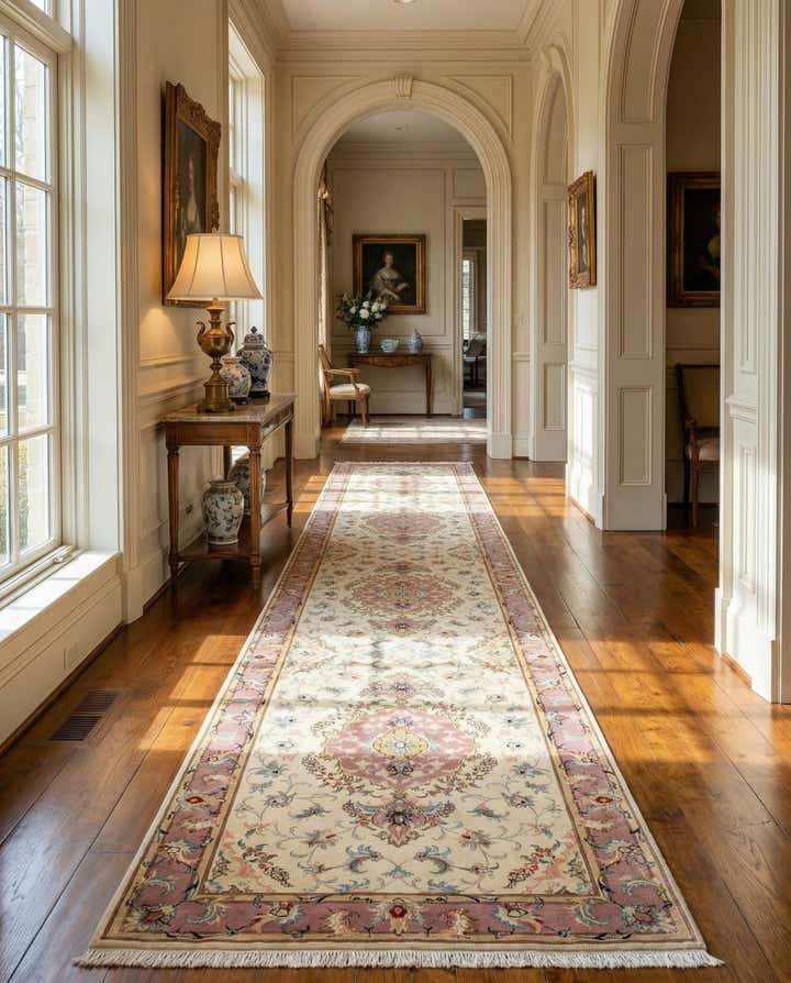 2' 7 x 13' 5 Tabriz Runner Rug