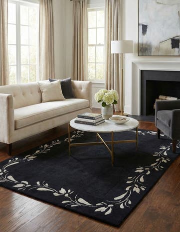 4' 8 x 6' 4 Hand Knotted Darya Wool Rug