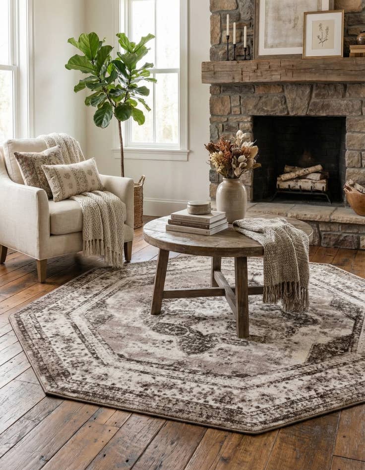 Detail image of  7' 10 x 7' 10 Monte Carlo Octagon Rug