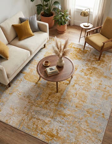 Yellow Finsbury Square Rug