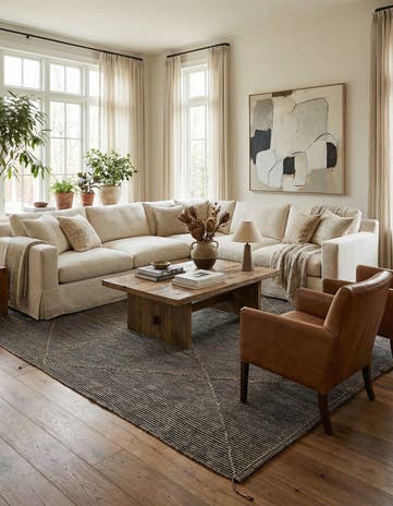 9' 6 x 14' 7 Hand Knotted Moroccan Wool Rug