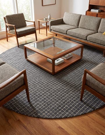 8' x 8' Heritage Line Wool Round Rug
