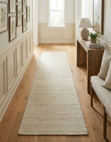 2' 7 x 13' 1 Hand Woven Jill Zarin English Manor Farmhouse Wool Runner Rug