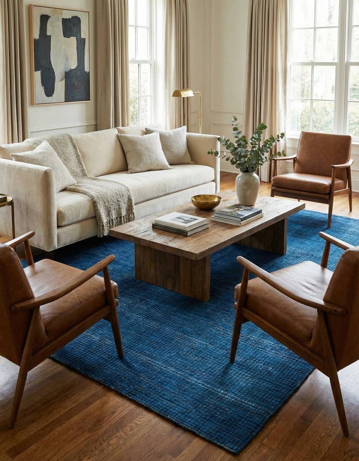 Detail image of 8' 10 x 11' 10  Hand Knotted Darya Wool Rug