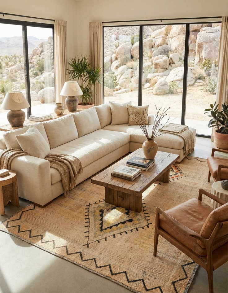 Detail image of 9' x 11' 8  Hand Knotted Moroccan Wool Rug