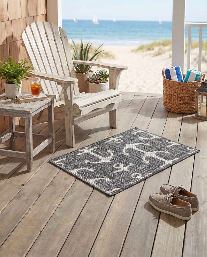 2' x 3' Easy-Clean Coastal Indoor / Outdoor Rug