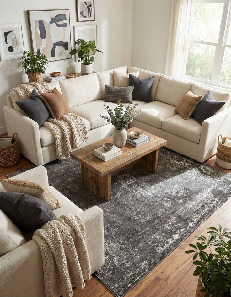 Detail image of 10' x 10' Monaco Square Rug